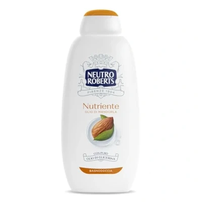 Immagine di NEUTRO ROBERTS Bagnoschiuma Corpo Nutriente con Olio di Mandorla, Per una Pelle Profumata e Nutrita, Ingredienti Origine Naturale, Senza Sapone, Dermatologicamente Testato, Flacone da 600 ml