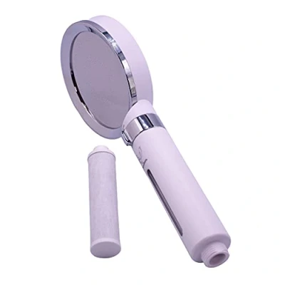 Immagine di Doulton filtro dell&#039;acqua per soffione doccia, doccia ad alta pressione con doppio sistema di filtraggio, riduce cloro e sedimenti, colore bianco