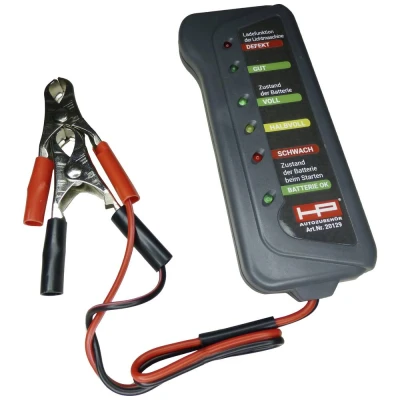 Immagine di HP Autozubehör Tester batteria per auto 12 V Prova batteria, Controllo alternatore, Monitoraggio della carica 23.5 cm x 14 2.5