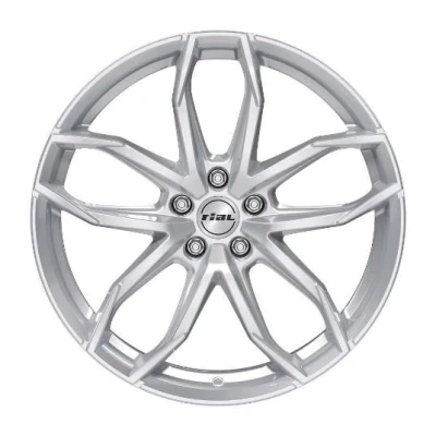 Immagine di RIAL 5 fori 17Inch 114.3mm cerchio in lega Lucca Argento polare LUC75745B81 0 Cerchione