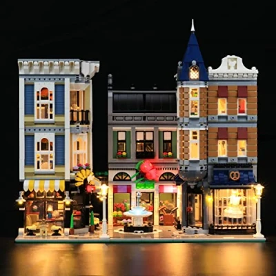 Immagine di LIGHTAILING Kit di Illuminazione a LED per 10255 Piazza dell’Assemblea Modello da Costruire Set luci Compatibile con Il (Non includere Modello)
