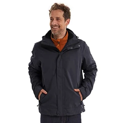 Immagine di Killtec Xenios, Funktionsjacke mit Abzippbarer Kapuze Uomo, Nero, XL