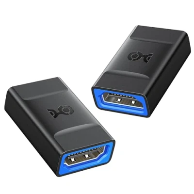 Immagine di Cable Matters Confezione da 2 Accoppiatore HDMI 8K@60Hz / 4K@120Hz con supporto HDR (Accoppiatore 8K HDMI) in colore nero