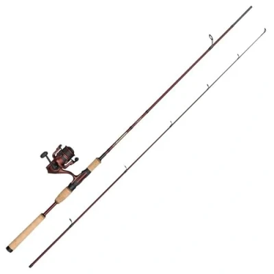 Immagine di Abu Garcia Tormentor2 Travel Spinning Combo, canna e mulinello per la pesca d&#039;acqua dolce, peso leggero versatilità, rosso, moderatamente veloce da 2,74 m, taglia 3000