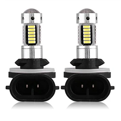 Immagine di Qiilu 1 Coppia 12V Bianco LED Faro della Nebbia dell&#039;Auto DRL Lampadina Lampada DC di 881 4014
