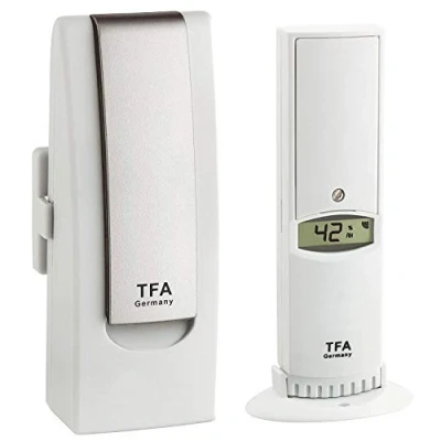 Immagine di TFA Dostmann WEATHERHUB Sistema di monitoraggio Web con termoigrometro (Bianco batterie)