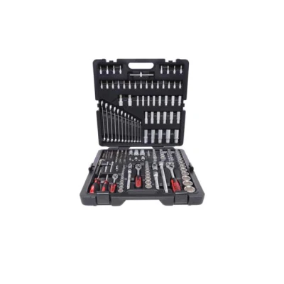 Immagine di KS TOOLS 917.0216 Set bussole 216 Esagonale Acciaio al cromo vanadio 1/2, 1/4, 3/8 con funzionalità cricco Quadrato