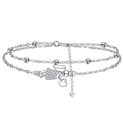 Immagine di J.MUEN Bracciale Angelo Custode Donna Argento 925 strati stile boho con Scatola Regalo Collezione di gioielli originali