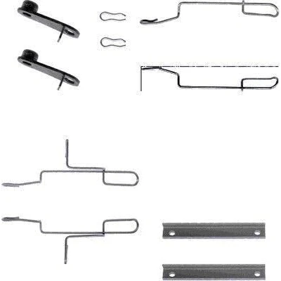 Immagine di HELLA 8DZ 355 202 531 Kit accessori, Pastiglia freno PEUGEOT: 106 I Hatchback, CITROËN: AX