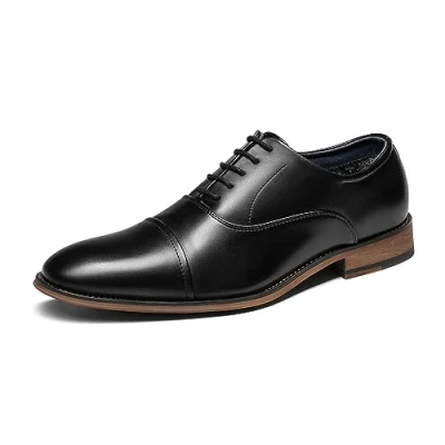 Immagine di Bruno Marc Scarpe Eleganti Uomo in Pelle Stringate Derby Basse Vintage Elegante Classiche Oxford,Size 41.5,Nero,PRINCE 16