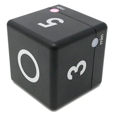 Immagine di TFA Dostmann Timer digitale a cubo, con funzione di gestione del tempo, 6 x cm, nero, 38.2040.01