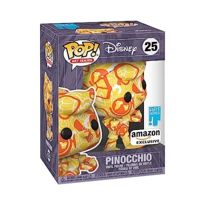 Immagine di Funko Pop! Artist Series: DTV Disney Enamel Pinocchio Standard Characters Esclusiva Amazon Figura in Vinile da Collezione Include una Custodia Protettiva Plastica Premium