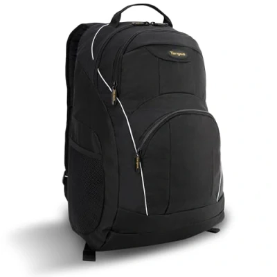 Immagine di Targus Zaino motore Ultimate Protezione per computer portatile viaggi professionali e studenti universitari con materiale resistente all&#039;acqua, supporto imbottito posteriore, adatto laptop da