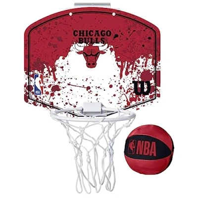 Immagine di Wilson Team, Mini Basketball Set Uomo Nba Team Hoop Chibul Original Colors, ONE SIZE