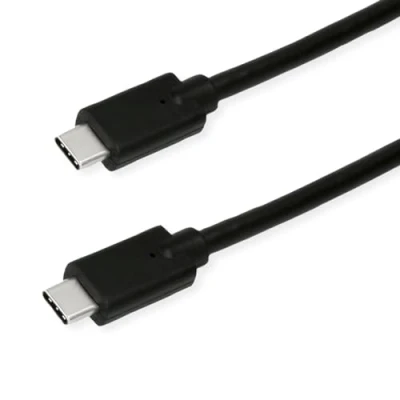 Immagine di Roline green Cavo USB 3.2 Gen2x2 Spina C®, C® 2.00 m Nero Privo di alogeni, guaina in TPE 11.44.9073