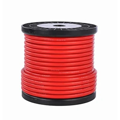 Immagine di TUOFENG Bobina in filo di silicone a 8 calibri 18,3 metri Rosso AWG trefoli 1650 fili Cavo rame stagnato OFC, saldare rapidamente