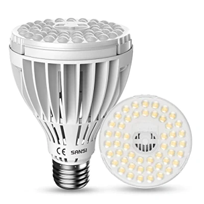 Immagine di SANSI 24W Lampada LED per Piante Spettro Completo E27 Bianco 300W Equivalente Coltivazione di da Interno Coltiva la Luce con Alta PPFD 4000K Luci Diurne Semina e Fruttificazione