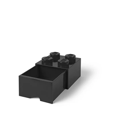 Immagine di LEGO® Storage Box with Drawer Black 25x25x18 cm