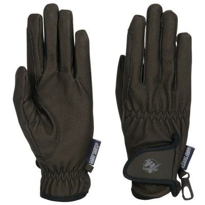 Immagine di Guanti da cavallo Harry&#039;s TopGrip marrone xxs