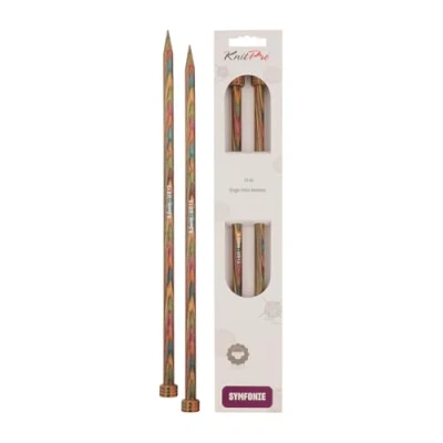 Immagine di KnitPro KP20263 40 cm x 9 mm Symfonie Single Pointed Needles, Multi Color
