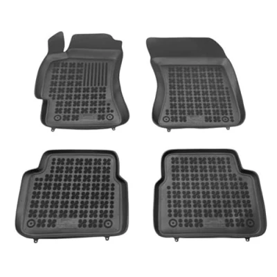 Immagine di REZAW PLAST 202701 Set tappetino Gomma anteriore e posteriore nero SUBARU: Legacy 5, Impreza III Hatchback, Forester IV