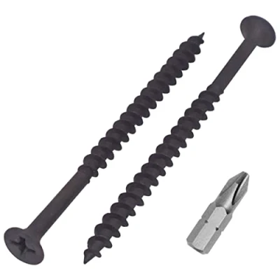Immagine di SKIR&#039;CO 30 viti per cartongesso con finitura fosfato nero, 4,2 x 70 mm, legno, testa Phillips Bugle,