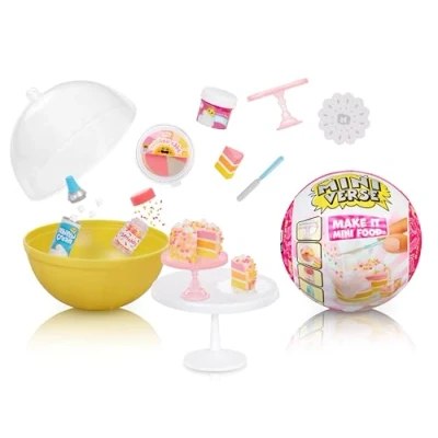 Immagine di Miniverse Make It Mini Food di MGA Diner Serie 3 Oggetti da Collezione in una Confezione Misteriosa Gioco Resina Fai te Repliche Cibi, NON COMMESTIBILI Età 8+