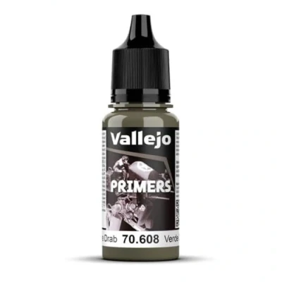 Immagine di Vallejo Surface Primer poliuretanico da 17 ml, Colore Verde (US Olive Drab), 70608