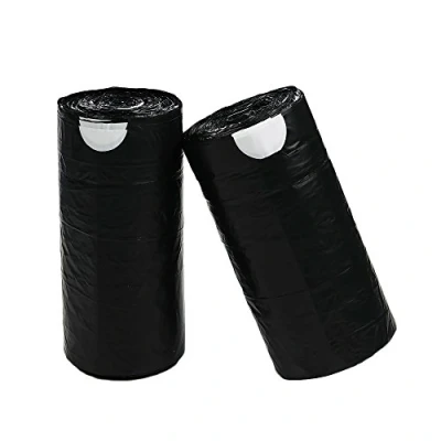 Immagine di Dynko 30L Sacchetti di Rifiuti del Drawstring, Nero, 110 Pezzi / 2 Rotoli