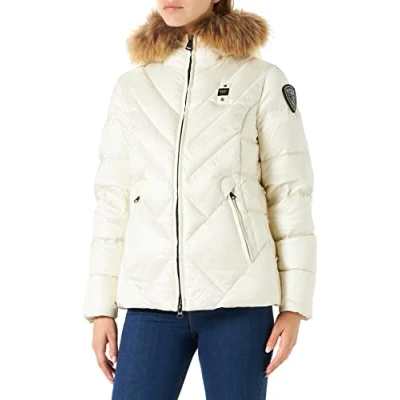 Immagine di Blauer Giubbini Corti Imbottito Piuma Giacchetto, 112TT Farina Tapioca INT. Biscotto, M Donna