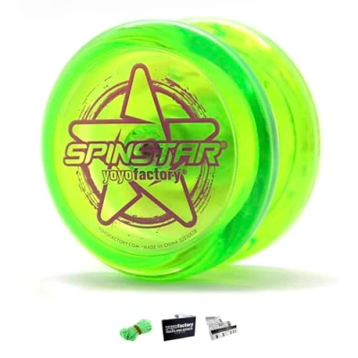 Immagine di YOYO FACTORY YoyoFactory SPINSTAR Yo Verde (Grande per i Principianti, Corda e Istruzioni Incluse)