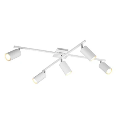 Immagine di Trio Leuchten Lampada da soffitto, Bianco Opaco, Deckenleuchte 5 flammig