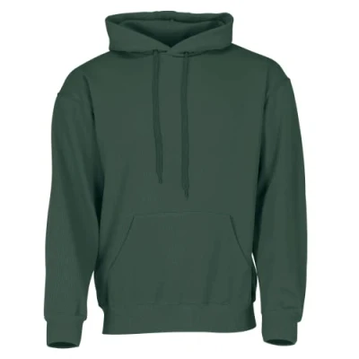Immagine di Fruit of the Loom Felpa classica con cappuccio + sacchetto in tessuto MyShirt, Verde bottiglia di stoffa Myshirt incluso, XXXL