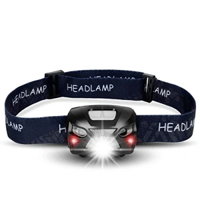 Immagine di SHENKEY LED Torcia frontale, USB Super luminoso ricaricabile Fari 300 lumen, 6 modalità di illuminazione, bianchi e rossi, ideale per campeggio, corsa, escursionismo lettura