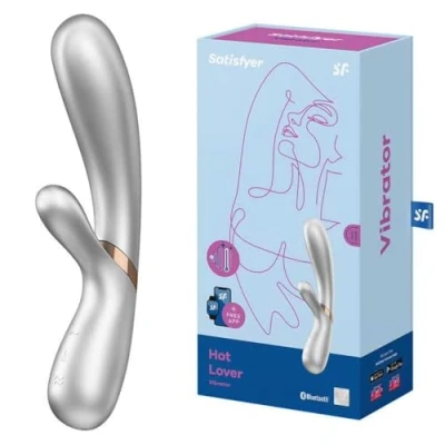 Immagine di Vibratore Rabbit Riscaldante Connesso Satisfyer Hot Lover Argento