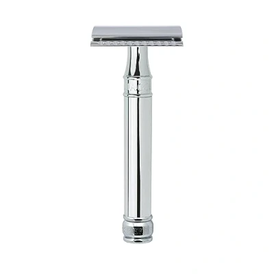 Immagine di Edwin Jagger DE89 Classico rasoio di sicurezza manuale a doppio taglio ecologico e riutilizzabile per uomo donna crema da barba o sapone Adatto tutte le lame DE (cromo)