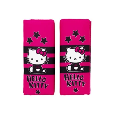 Immagine di Hello Kitty Set di 2 mini cuscinetti Star per la cintura sicurezza del seggiolino bambini. Comfort e design ergonomico.