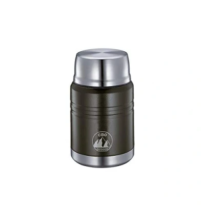 Immagine di Cilio 545524 Contenitore per alimenti in acciaio INOX, 9 x 16 cm, colore: Nero