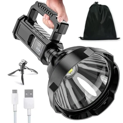 Immagine di QingxingFa Ms32 Flashlight 200000 Lumens Rechargeable, Lumen Flashlight, Brightest Worlds Emorata (Small)
