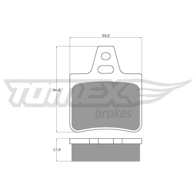 Immagine di TOMEX brakes TX 12 07 Kit pastiglie freno Assale posteriore CITROËN: BX Hatchback, CX 1, 2