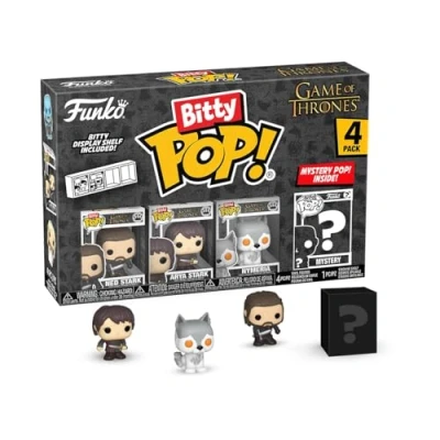 Immagine di Funko Bitty Pop! GoT Ned Stark 4pkE una Mini Figura Misteriosa a Sorpresa 0.9 Inch (2.2 Cm) Game Of Thrones da Collezione Ripiano Espositivo Impilabile Incluso Idea Regalo TV Fans