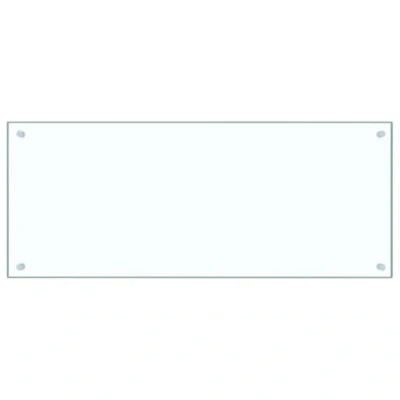 Immagine di vidaXL Paraschizzi per Cucina Paraspruzzi Fornelli Resistente al Calore Pannello Splashback Parete Trasparente 100x40 cm in Vetro Temperato