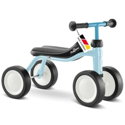 Immagine di PUKY PUKYLINO blu a partire da 1 anno Sviluppo e coordinazione ottimali Acciaio di alta qualità con rivestimento polvere resistente agli urti Set sicurezza ruote galleggianti
