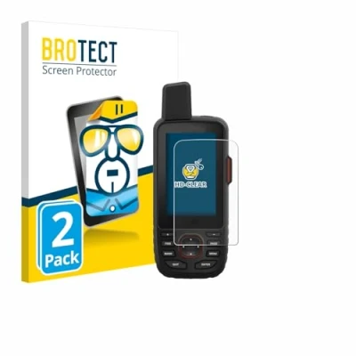 Immagine di brotect Pellicola Protettiva per Garmin GPSMAP 66i Protezione Schermo (2 Pezzi) [Trasparente, Anti Impronte]