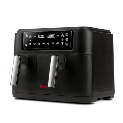 Immagine di Girmi FG26 Friggitrice ad Aria &quot; Ecofrit Bis&quot;, 2400 W, 9 Litri, Contenitori antiaderenti, Display Digitale, BPA/PFOA Safe, 2 Zone Di Cottura Separate, Ricettario incluso