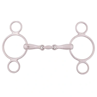 Immagine di BR Filetto Pessoa doppio snodo 18 mm 13,5 1 Colore Grigio