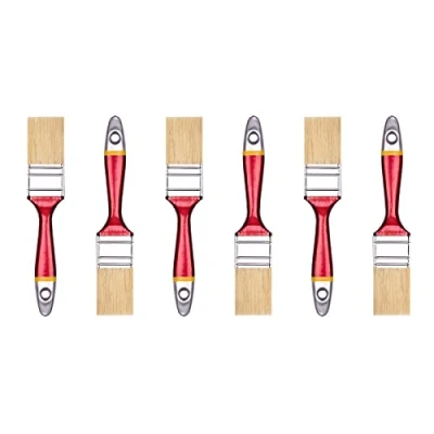 Immagine di HARDY WORKING TOOLS Pennellesse Set 6 sezioni, pezzi 35 mm Larghezza, Pennello con manico in legno, di verniciatura Serie *33*, 6PCS, Pennellessa kit A0200 330615