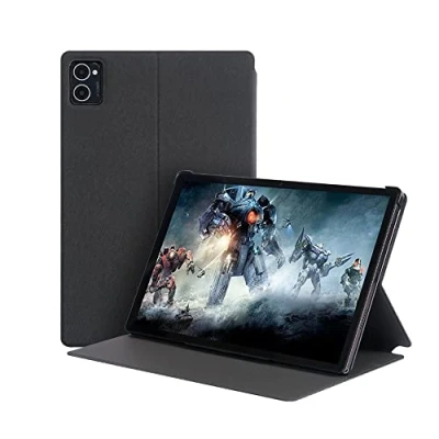 Immagine di Zshion Custodia per tablet compatibile con Chuwi HiPad XPRO da 10,5&quot;, in pelle PU, funzione di spegnimento automatico, colore: grigio scuro