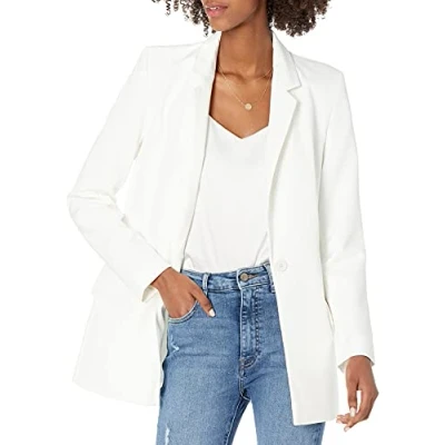 Immagine di The Drop Blazer da Donna, Blake, Lungo, Avorio, XXL Plus