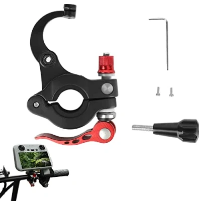 Immagine di MotuTech Supporto per bicicletta in metallo DJI Mini 3 Pro RC Montaggio CNC alluminio, angolo regolabile